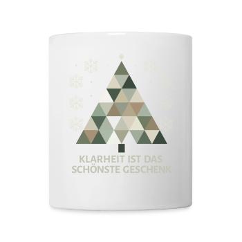 Sapin de Noël minimaliste : élégance simple - Mug blanc - blanc - Devant