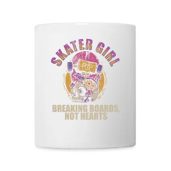 Skateboarder Skater Girl Frauen Sk8er Skateboard - Tasse - Weiß - Vorne