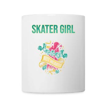 Skateboarder Skater Girl Frauen Sk8er Skateboard - Tasse - Weiß - Vorne