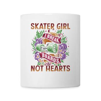 Skateboarder Skater Girl Frauen Sk8er Skateboard - Tasse - Weiß - Vorne