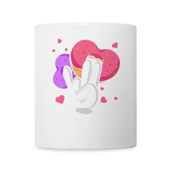 idiot embarrassant sarcasme nerd geek beignet - Mug blanc - blanc - Devant