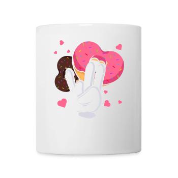 idiot embarrassant sarcasme nerd geek beignet - Mug blanc - blanc - Devant