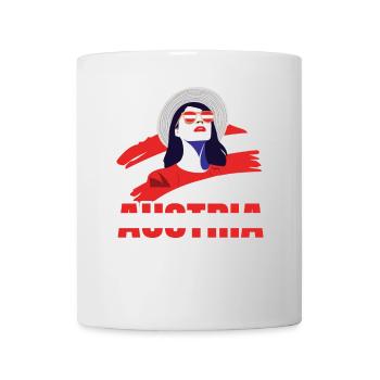 Sport Österreich, Austria, Fußball Sportfan - Tasse - Weiß - Vorne