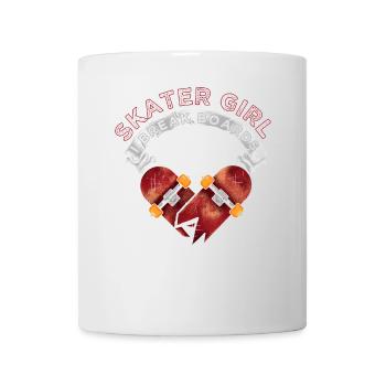 Skateboarder Skater Girl Frauen Sk8er Skateboard - Tasse - Weiß - Vorne
