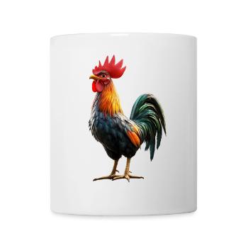 Coq Poulet Papa Poulailler Papa Poulet fermier Poulets - Mug blanc - blanc - Devant