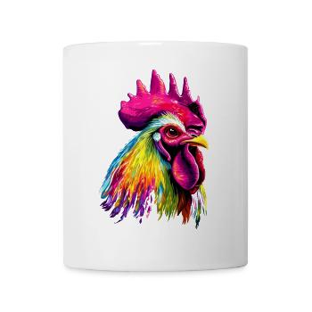 Coq Poulet Papa Poulailler Papa Poulet fermier Poulets - Mug blanc - blanc - Devant