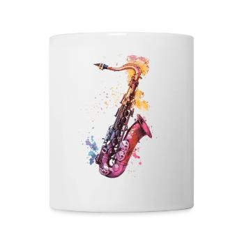 Saxophone - Mug - white - Front