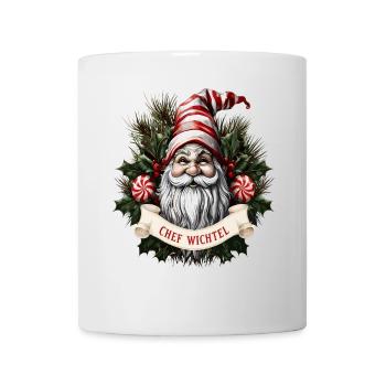 Chef Wichtel Weihnachtsgnom - Tasse - Weiß - Vorne