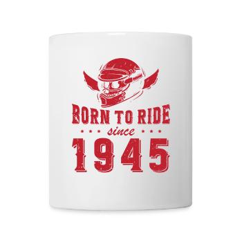 Né pour rouler depuis 1945 80 ans - Mug blanc - blanc - Devant