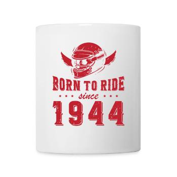 Né pour rouler depuis 1944 Cadeau de motard - Mug blanc - blanc - Devant