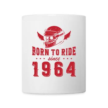 Né pour rouler depuis 1964 Cadeau de motard - Mug blanc - blanc - Devant