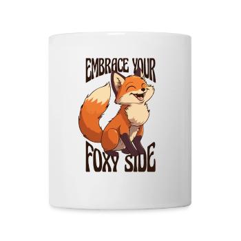 Umarmen Sie Ihre fuchsige Seite Canidae Caninae Rotfuchs - Tasse - Weiß - Vorne