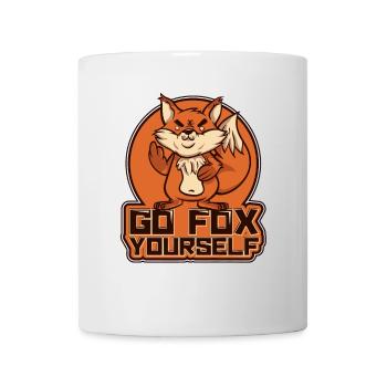 Go Fox Yourself Canidae Caninae Renard roux Fox Lover - Mug blanc - blanc - Devant
