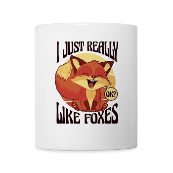 I Just Really Like Foxes Caninae Red Fox Canidae - Mug - white - Front