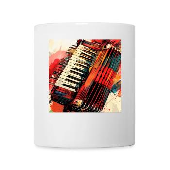 Akkordeon - Tasse - Weiß - Vorne