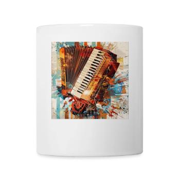 Akkordeon - Tasse - Weiß - Vorne