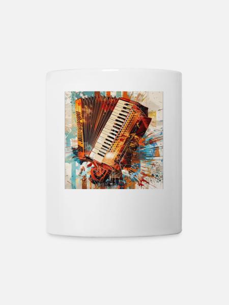 Akkordeon - Tasse - Weiß