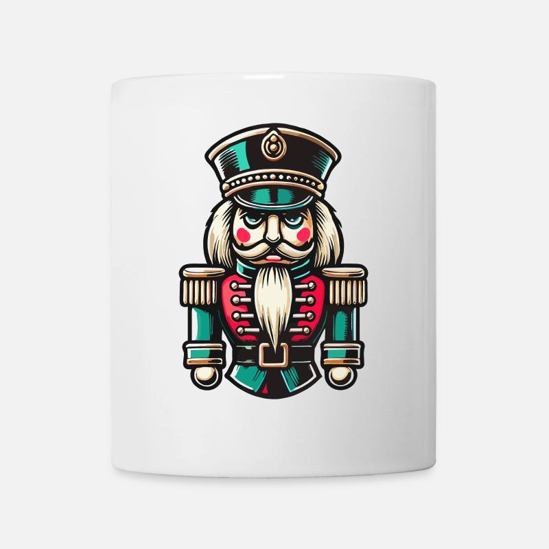 Weihnachtlicher Nussknacker Illustration - Tasse - Weiß