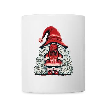 Christmas Gnome Woman Gnome Girl Elf - Mug - white - Front
