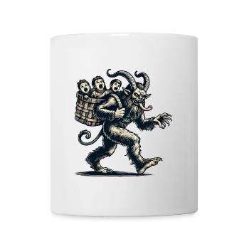 Unartige Kinder Krampus Weihnachtliche Folklore - Tasse - Weiß - Vorne
