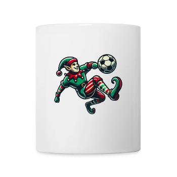 Christmas Elf Football Player Motif - Mug - white - Front