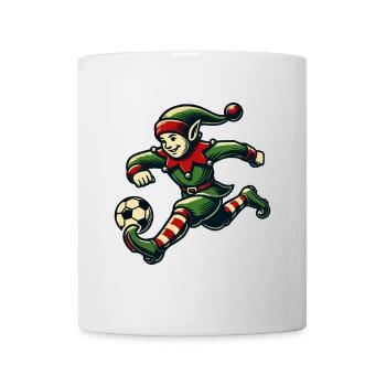 Christmas Elf Soccer Player Fun - Mug - white - Front