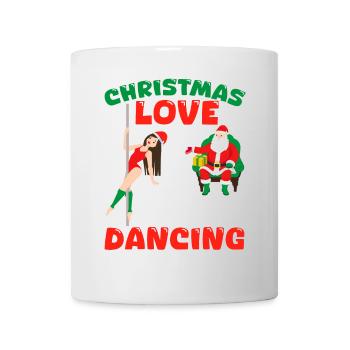 Danseuse de pole, Pole dance, Noël, Amour - Mug blanc - blanc - Devant