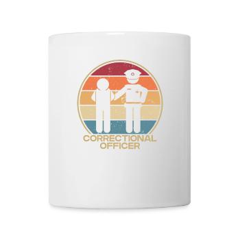 Gardien de prison d’établissement correctionnel rétro - Mug blanc - blanc - Devant