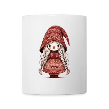 Noël Gnome Femme Gnome Festif Fille - Mug blanc - blanc - Devant