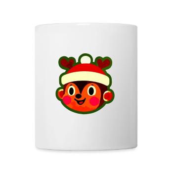 Fröhlicher Rentier Affe Weihnachtsspaß - Tasse - Weiß - Vorne
