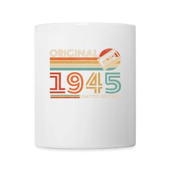 80 Jahre 1945 Vintage Retro Geburtstagsgeschenk - Tasse - Weiß - Vorne