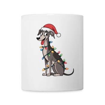 Italian Greyhound Christmas Lights Xmas Dogs Gifts - Mug - white - Front