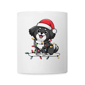 Japanese Chin Christmas Lights Xmas Dogs Gifts - Tasse - Weiß - Vorne