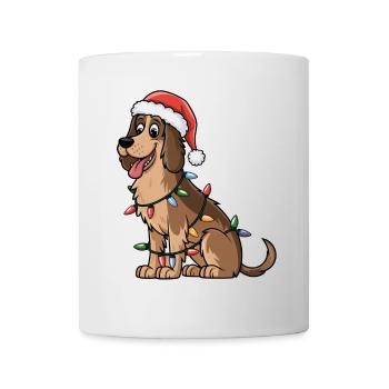 Irish Wolfhound Christmas Lights Xmas Dogs Gifts - Mug - white - Front