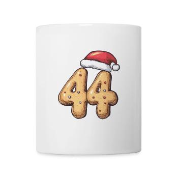 Biscuit de Noël à 44 chiffres - Mug blanc - blanc - Devant