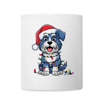 Kerry Blue Terrier Christmas Lights Xmas Dogs - Tasse - Weiß - Vorne