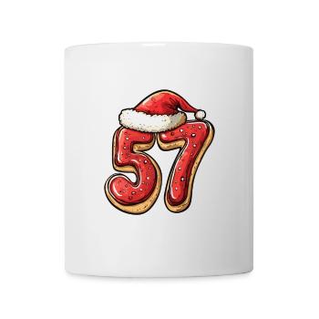 57 Number Christmas Cookie - Mug - white - Front