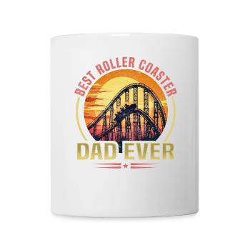 Vintage Best Roller Coaster Father I Family Achterba - Mug - white - Front