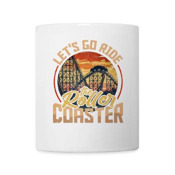 Vintage Rollercoaster Crew I Familie Achterbahn - Tasse - Weiß - Vorne