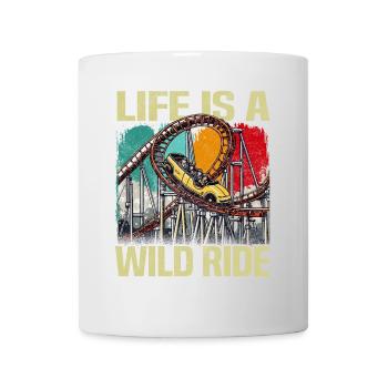 Vintage Rollercoaster Crew I Familie Achterbahn - Tasse - Weiß - Vorne