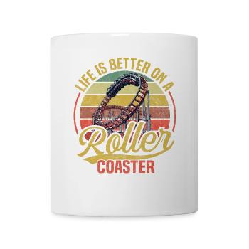 Vintage Rollercoaster Crew I Famille Roller Coaster - Mug blanc - blanc - Devant