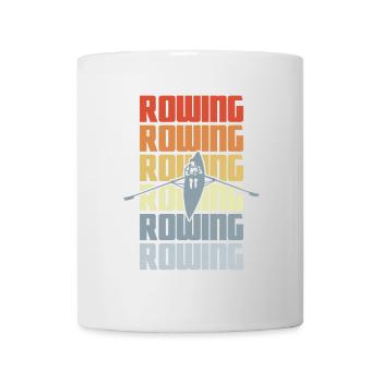 Vintage Rudern - Tasse - Weiß - Vorne