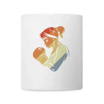 Vintage Female Boxer - Mug - white - Front