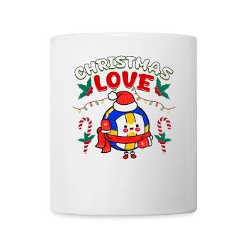 Joueur de volley-ball équipe club Noël, amour - Mug blanc - blanc - Devant
