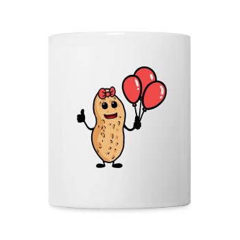 Ballons d’anniversaire cacahuètes Enfants Enfant - Mug blanc - blanc - Devant