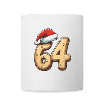64 Number Christmas Biscuit - Mug - white - Front