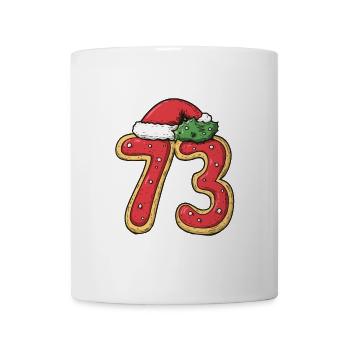 73 Number Christmas Cookie - Mug - white - Front