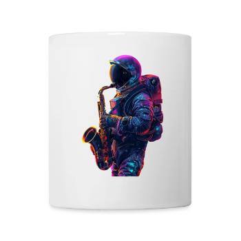 Saxophone astronaute - Mug blanc - blanc - Devant