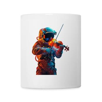 Violon astronaute - Mug blanc - blanc - Devant