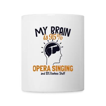 My Brain is 95% Opera Singing Opera House Lover - Mug - white - Front